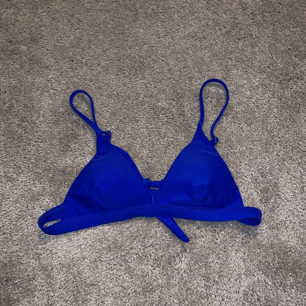 Royal blue bikini top